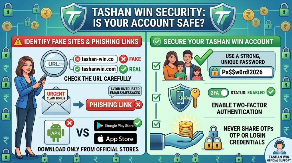 tashan win account safe